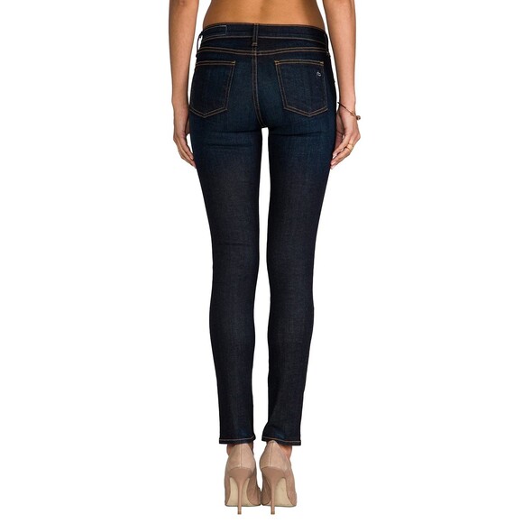 Rag & Bone Jean Women's Skinny Low Rise Dark Wash Color Kensington Size 26 - Picture 1 of 12
